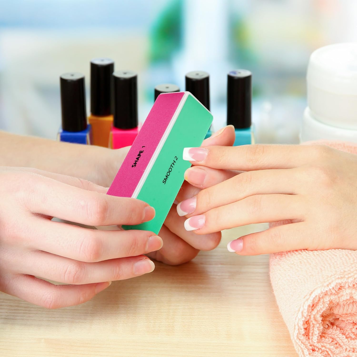 10 PCS Nail Buffing Block, 4 Way Nail Buffer Block Nail File Block -Shape & Smooth & Buff & Polish Professional Nail Files and Buffers 120/240/600/3000 Grit for Natural/Acrylic Nails Buffing Shinning - Image 7