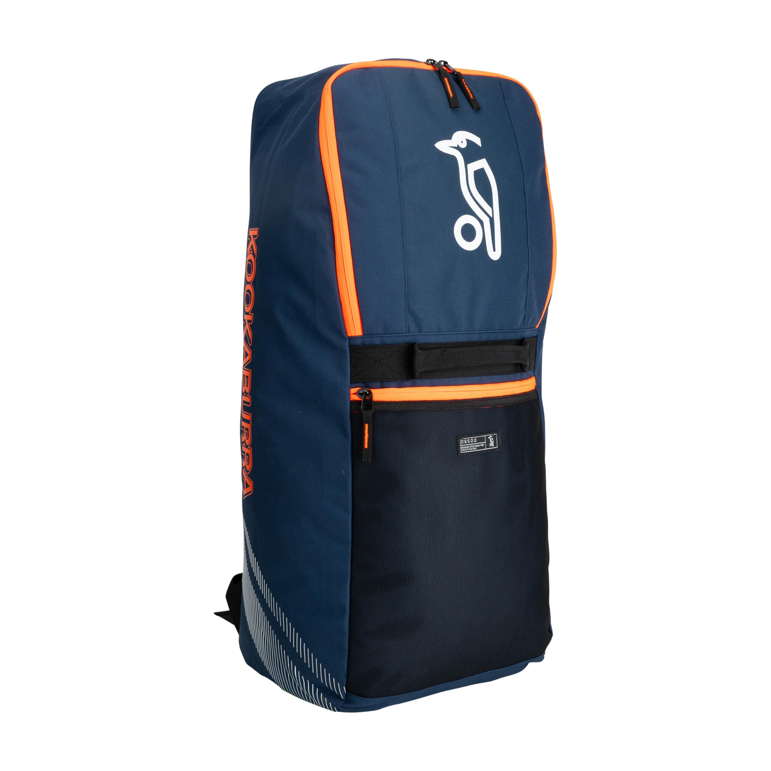 Kookaburra d6500 Junior Cricket Duffle Bag - Navy/Orange | Ideal for Junior cricketers