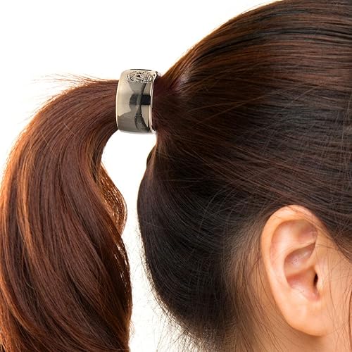 Miniatura 7 de 6 piezas de cola de caballo para el cabello, con diamantes de imitación, ligas elásticas para el cabello, accesorios para el cabello