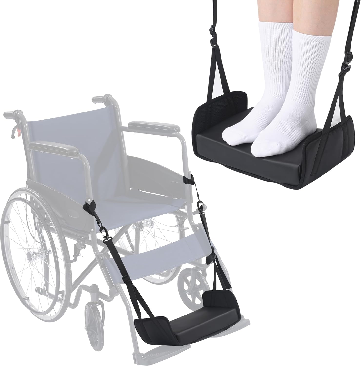 MABOZOO Wheelchair Foot Rest Hammock with...