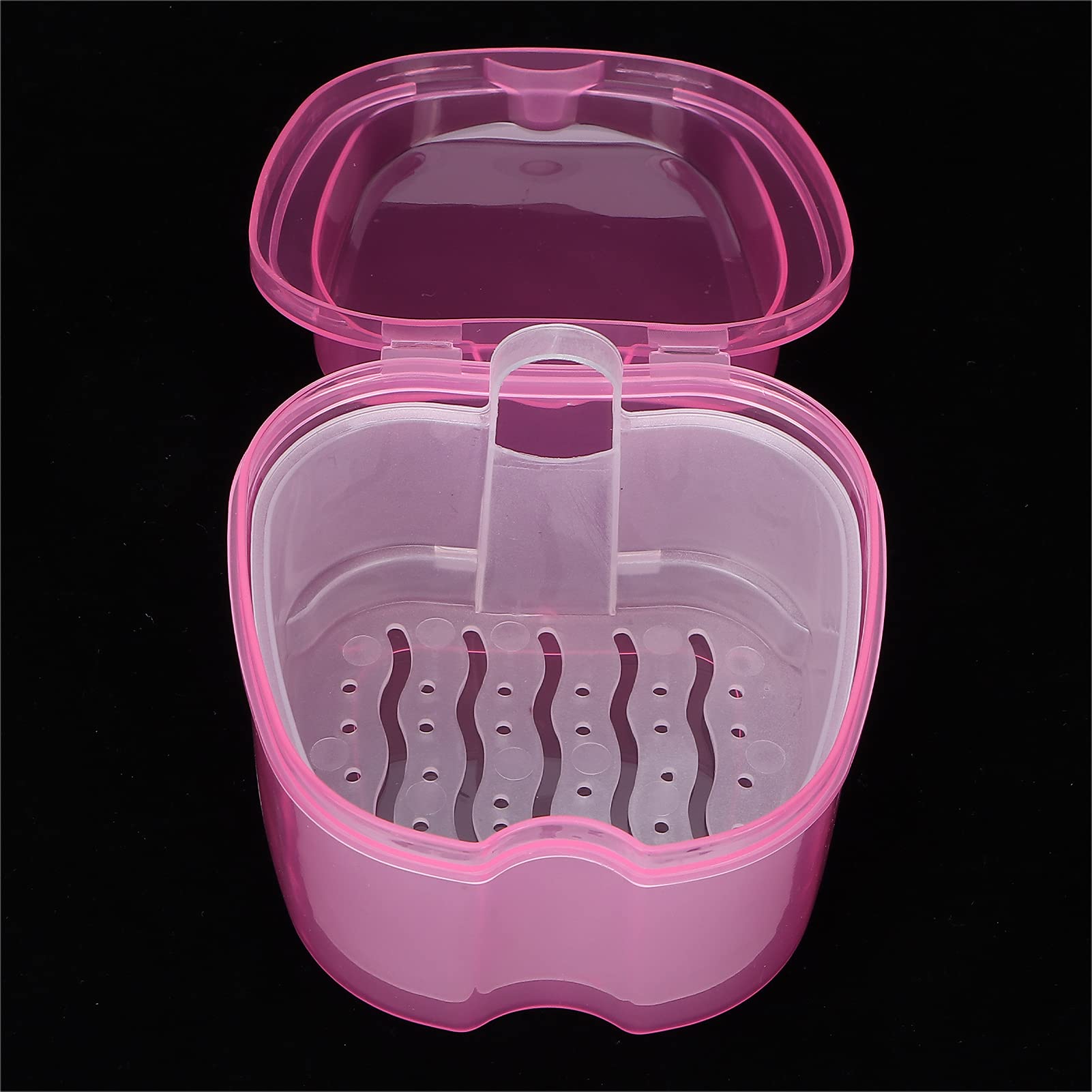 Denture Cleaning Case Dental Retainer Container Soaking - View #12