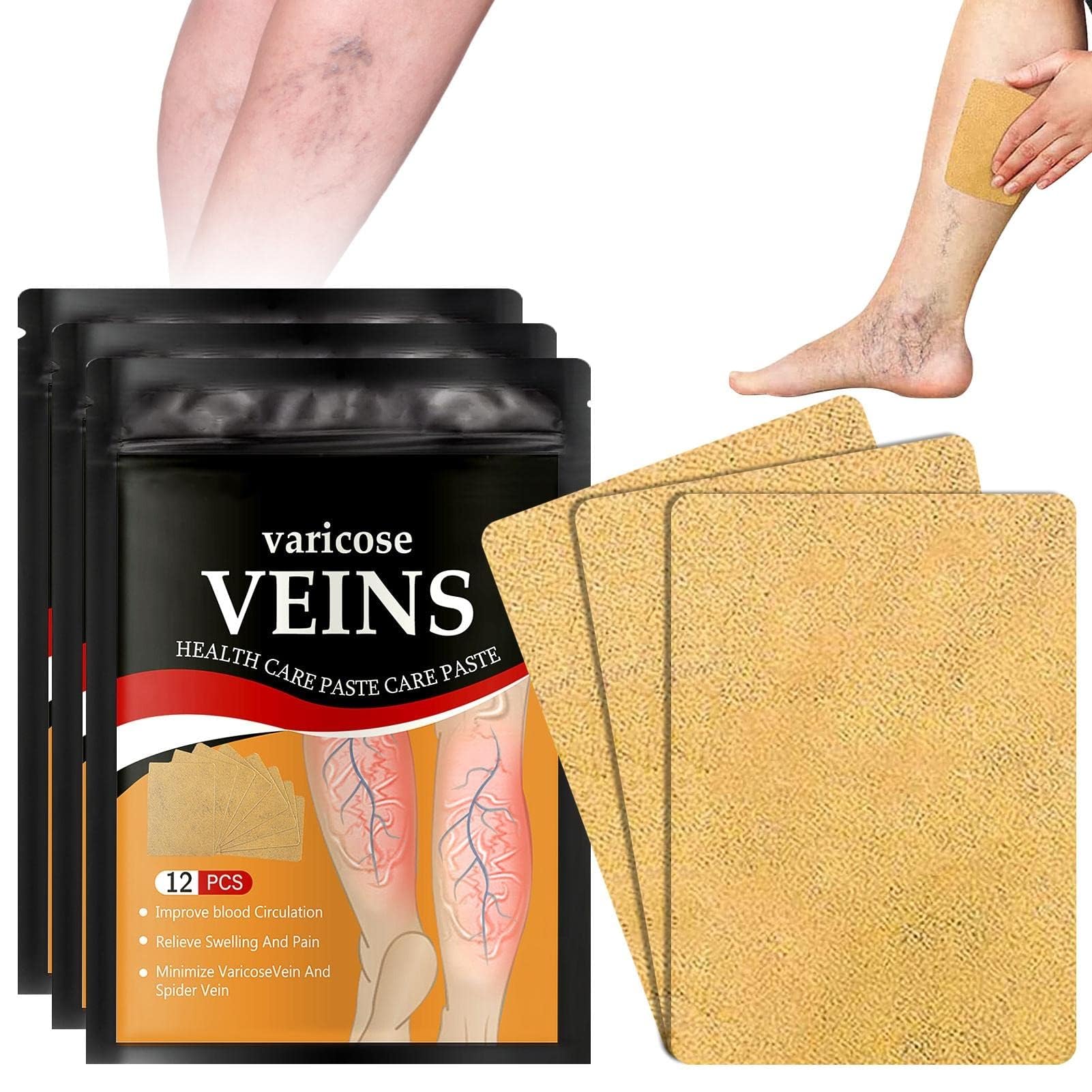 Azonee Varicose Veins Treatment for Legs, 36PCS Varicose Veins Patch, Spider Veins Removal for Legs Treatment Patch, Improve Blood Circulation, Soothing Leg Fatigue