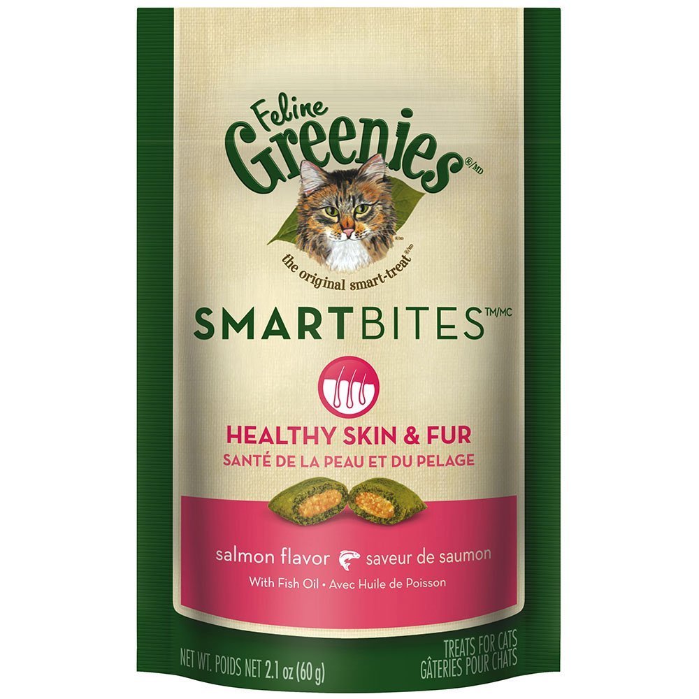 Greenies Feline SMARTBITES Skin and Fur Salmon