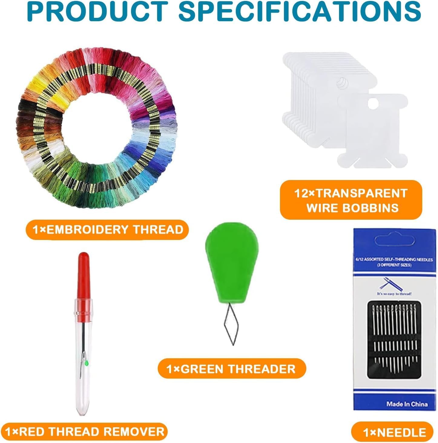 Maxee 100 Farben Sticktwist Set