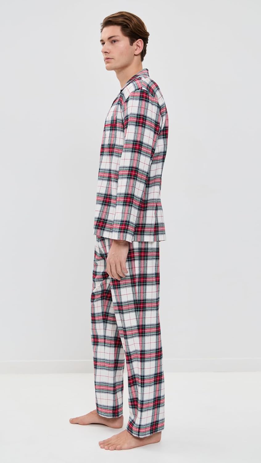 Eberjey Men's Flannel Mens Long Pj Set - Image 4
