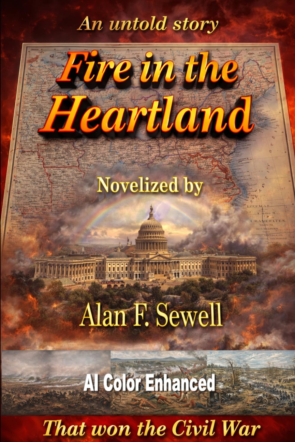 Fire in the Heartland: AI Color Enhanced (Civil War AI Experience)