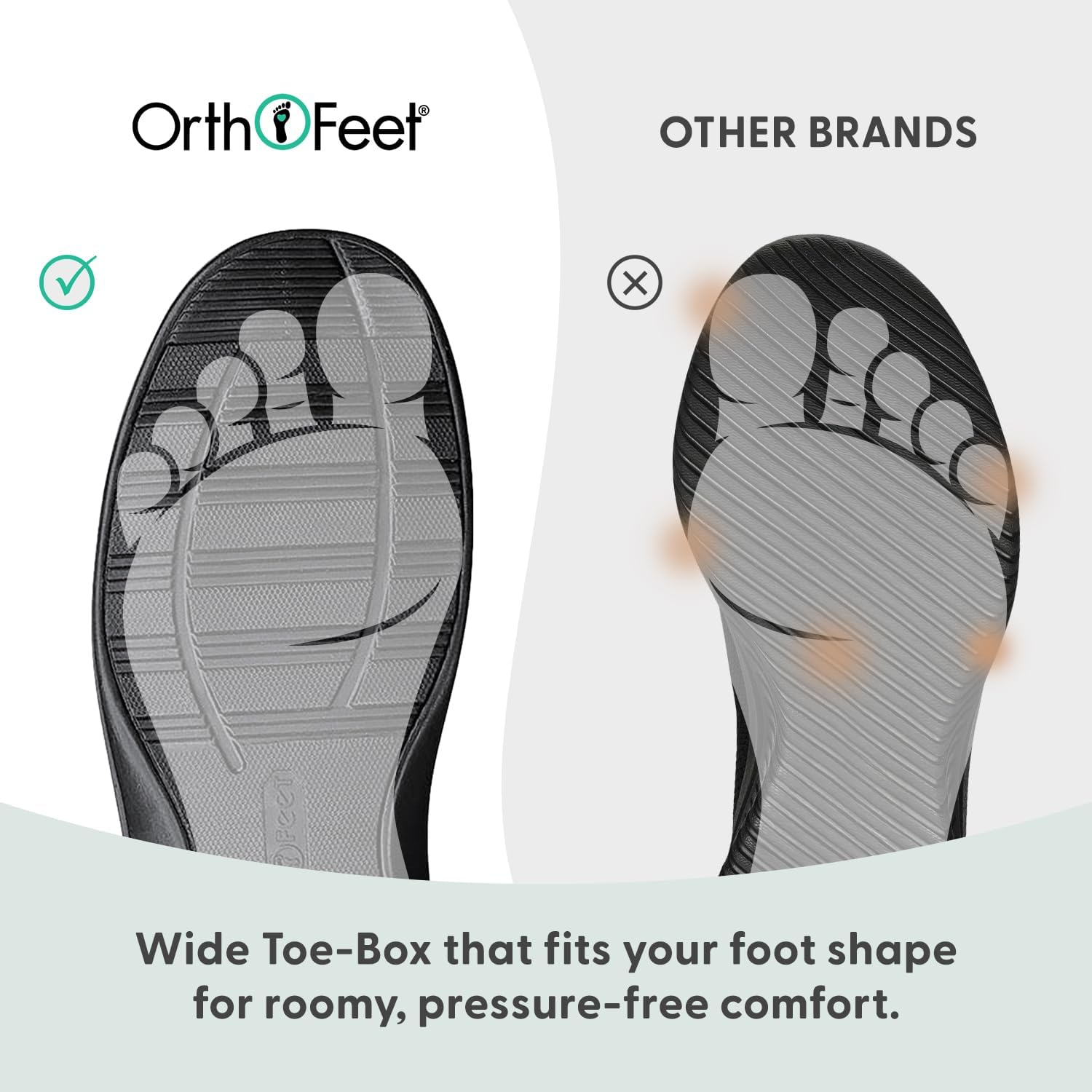 Orthofeet Men's Orthopedic Broadway Adjustable Leather Dress Shoe