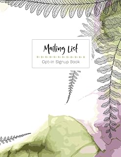 Mailing List - Opt-in Signup Book (Assorted workbooks and Planners)