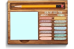 vizuzi Healthy Self-Talk Growth Mindset Mental Health Sticky Note Holder