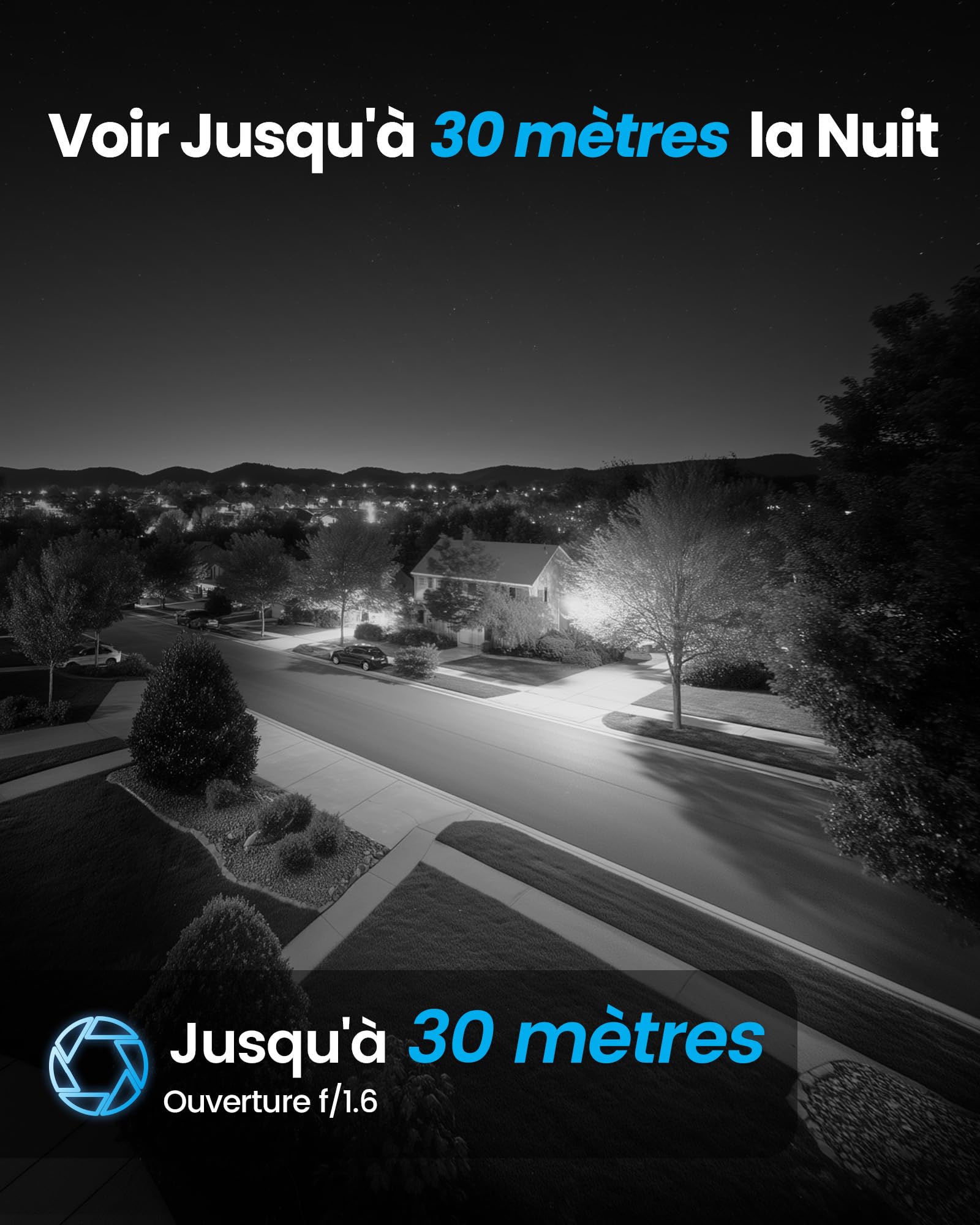 ZOSI C290 4K Caméra IP PoE Add-on 8MP Intérieur/Extérieur, Détection Intelligente Personne/Visage/Véhicule, Suivi Automatique, Vision Nocturne, Fonctionne avec Le NVR PoE de la Même Marque
