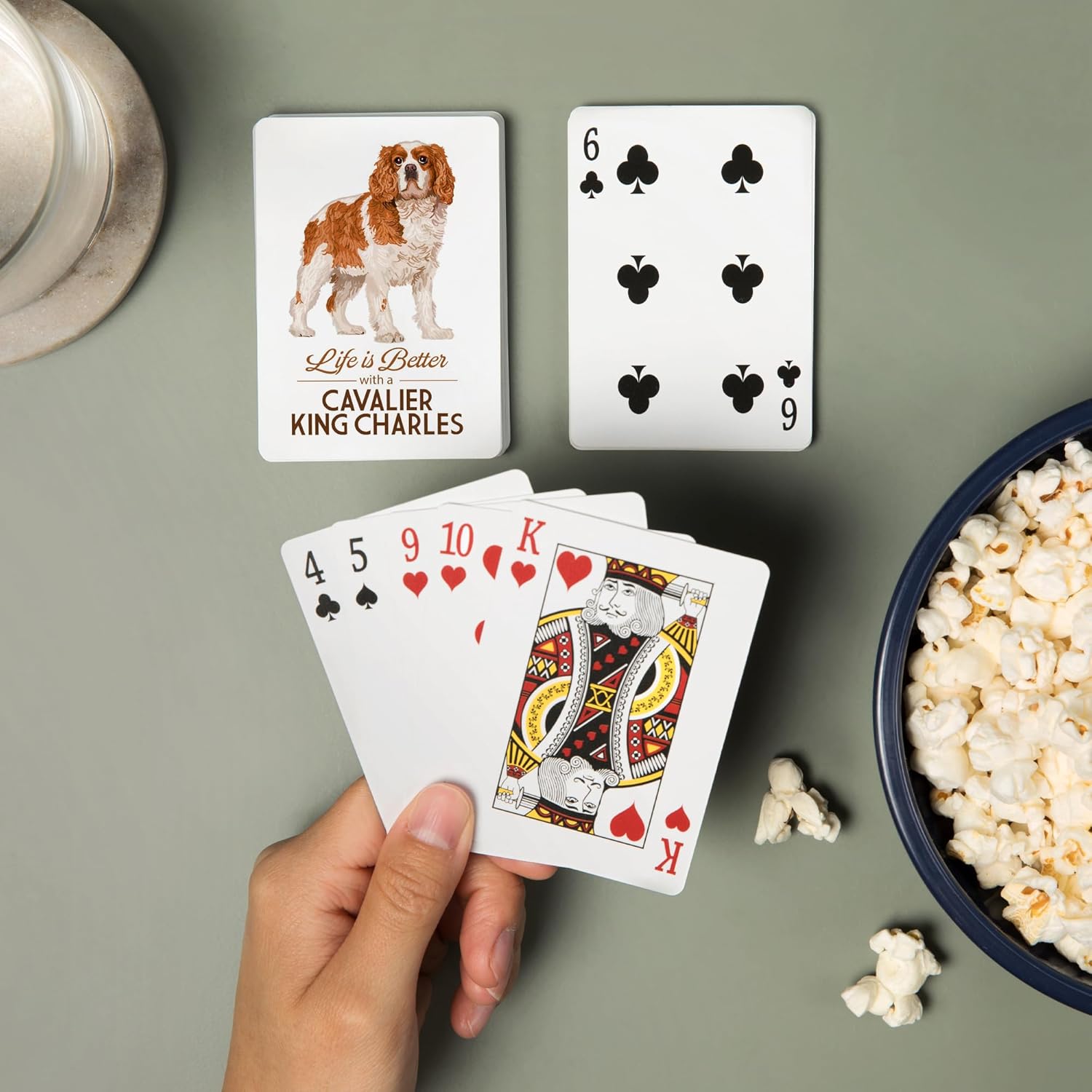 Lantern Press Cavalier King Charles, Life is Better, 52 Playing Cards for Adults, Poker Size Card Deck