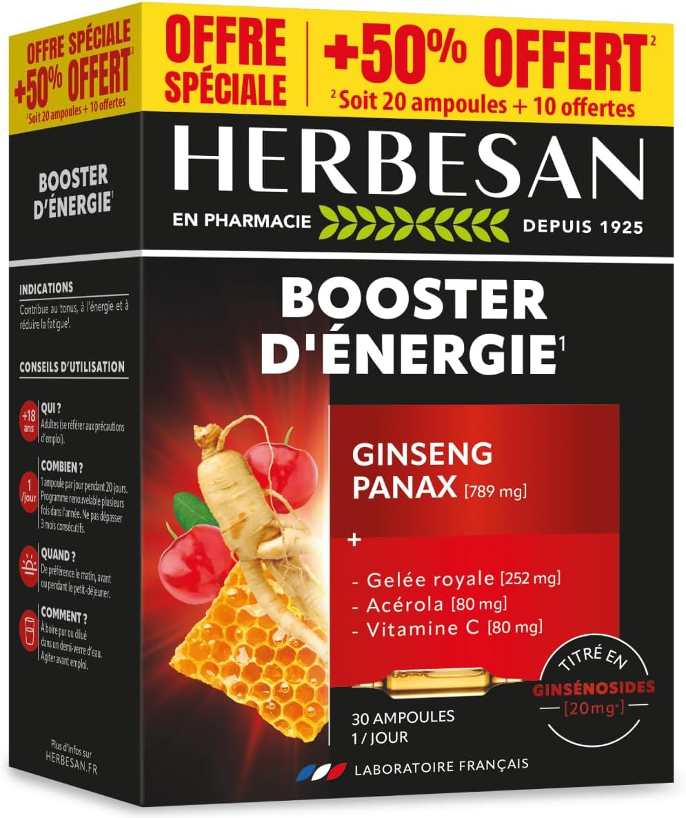 Ginseng, Panax Ginseng Meyer, Royal Jelly – Promo Size – Bulbs