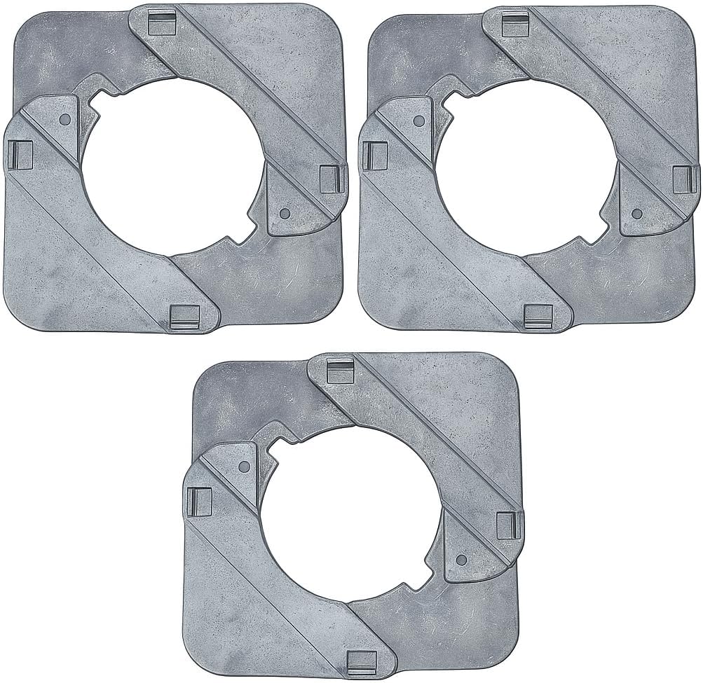 Xcluder X-Plate Universal Escutcheon Plate - Heavy Duty - Fits Pipes from .5" to 3" Outside Diameter - 3-PACK