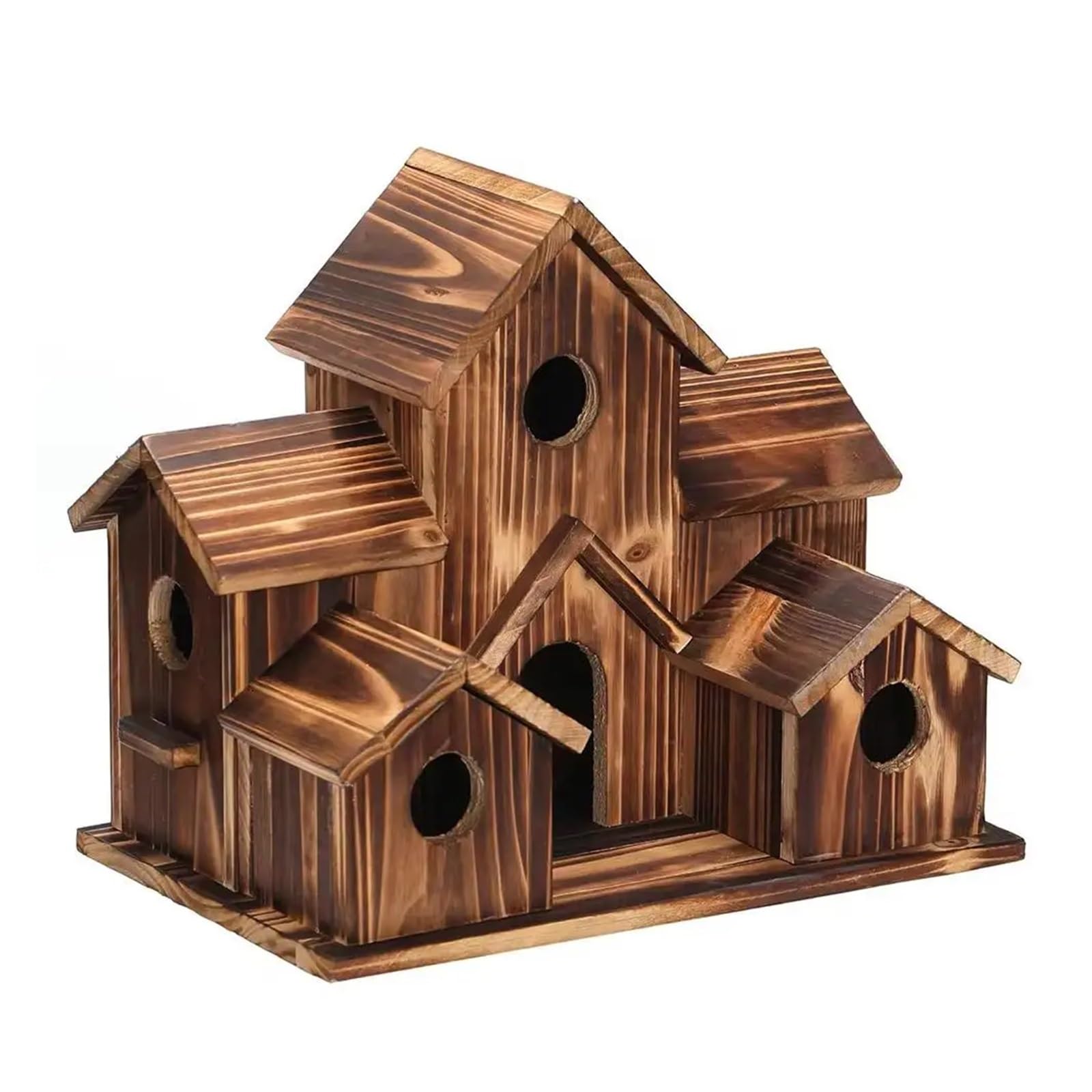 Nido de Madera para pájaros Decoración de Nido pájaro Madera for Exteriores, caseta for pájaros, casa for colibríes, for Manualidades en el hogar, Silvestre, decoración for jardín