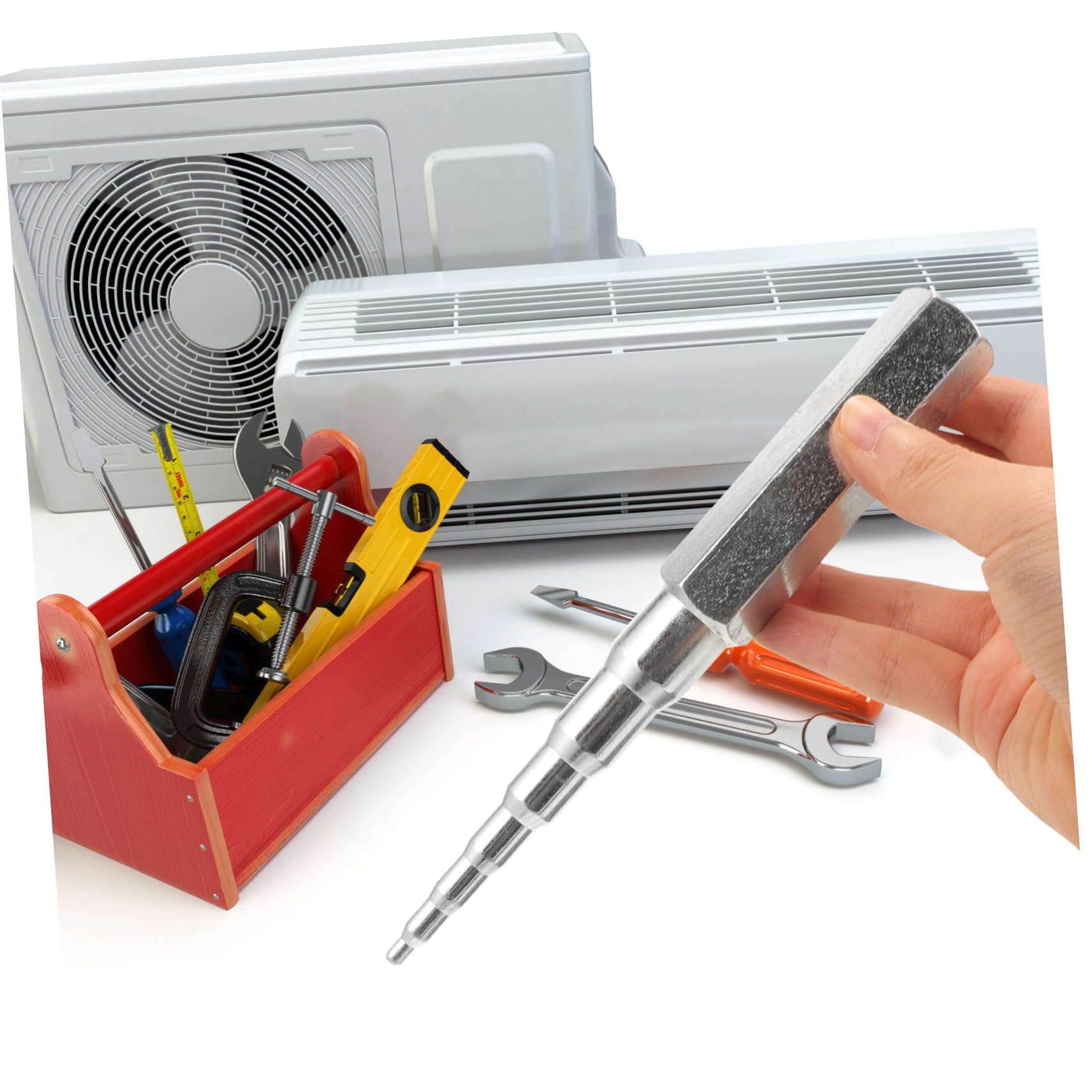 ULTECHNOVO 5 Piezas Expansor de tubo de herramienta de reparación de refrigeración y aire acondicionado manual con punzón forjado de acero herramienta multifunción herramienta multiusos grifo