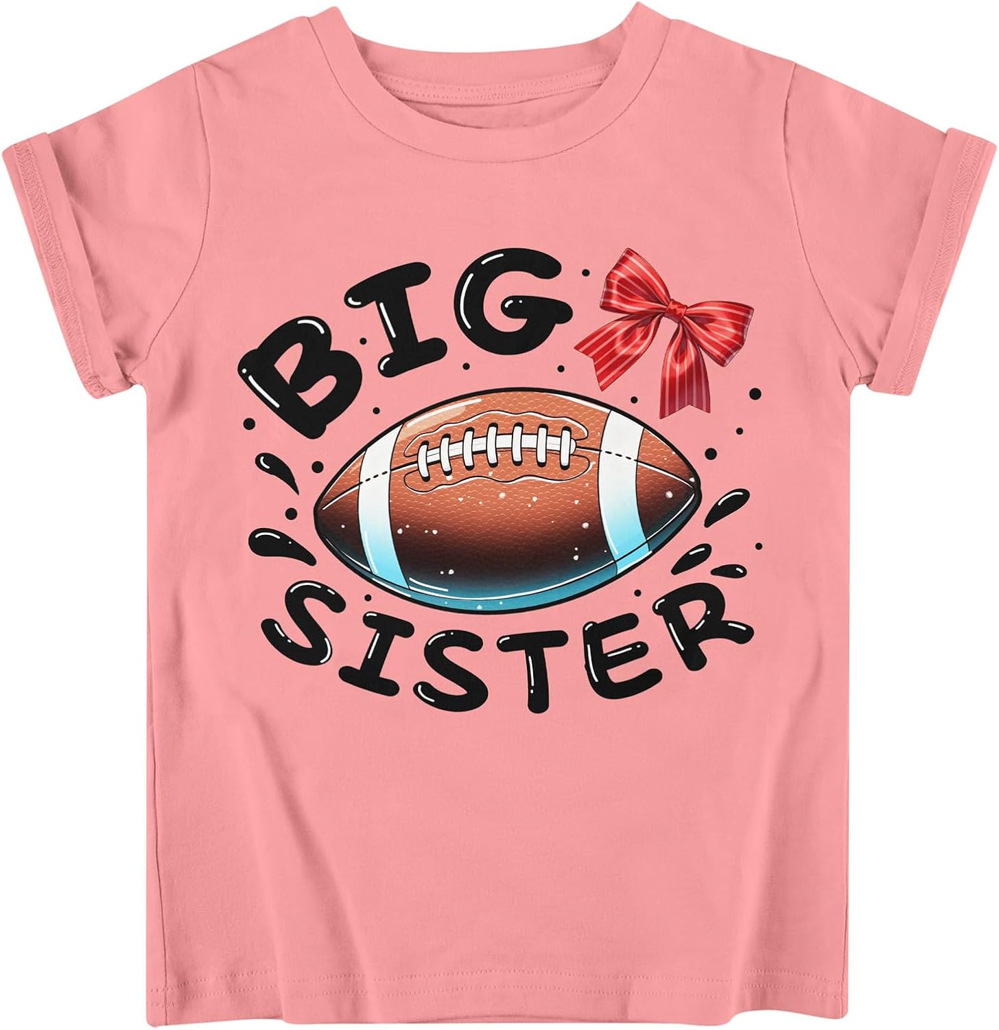 Funnycokid Big Sister Shirts for Girls Pregnancy Announcement Toddler Promoted to T-Shirt 1-6 Years