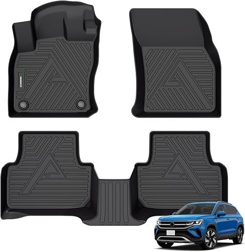 ANBINGO Alfombrillas personalizadas para VW Taos 2022 2023 2024 2025 SSESEL AWD y FWD, protección para todo tipo de clima, elastómero termoplástico,