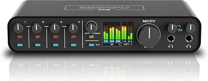Interfaz de audio MOTU M6 6x4 USB-C con sonido con calidad de estudio