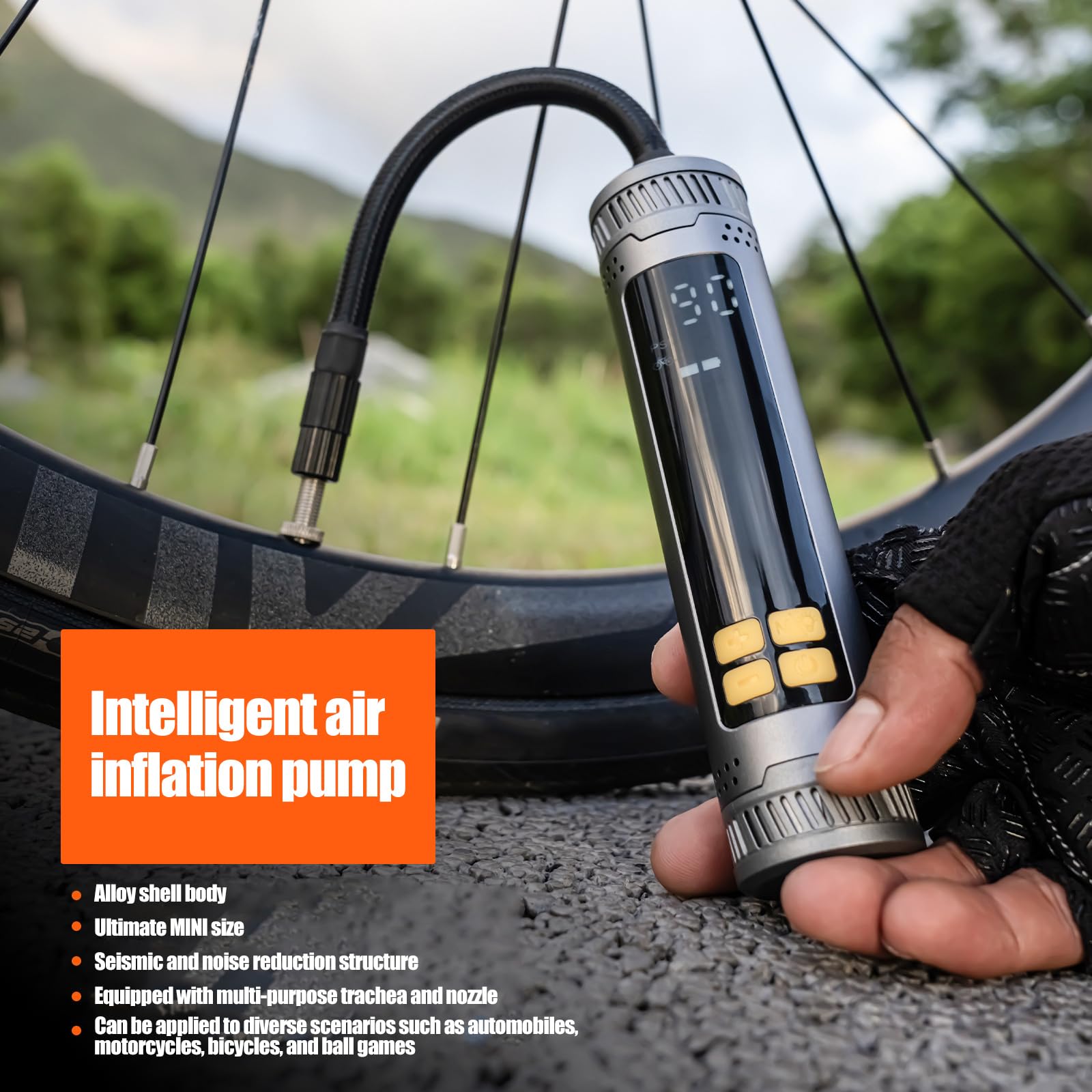 Gonfiatore elettrico per pneumatici da bicicletta