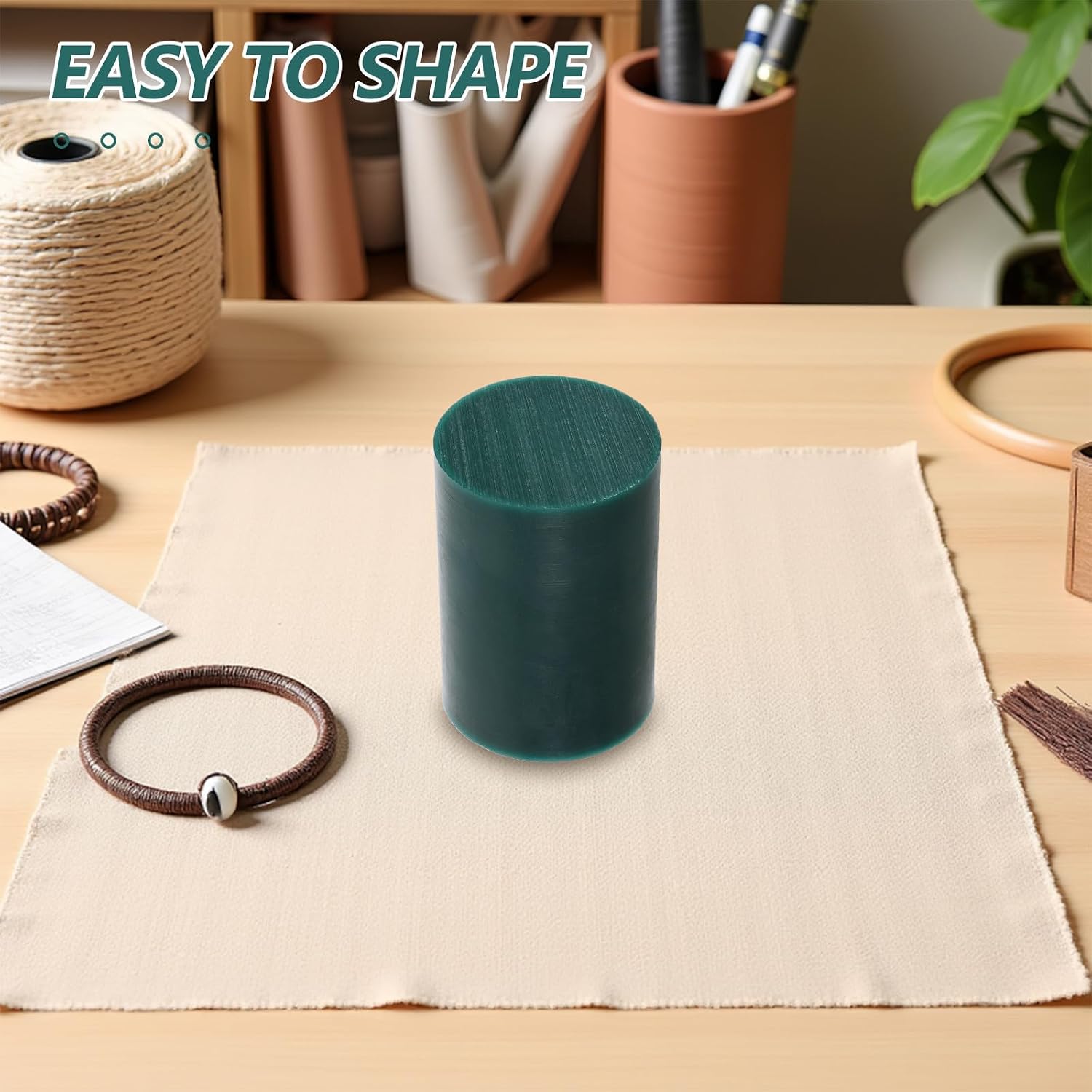 Oval Solid Casting Wax Block for Rings and Bangles, 81x70mm