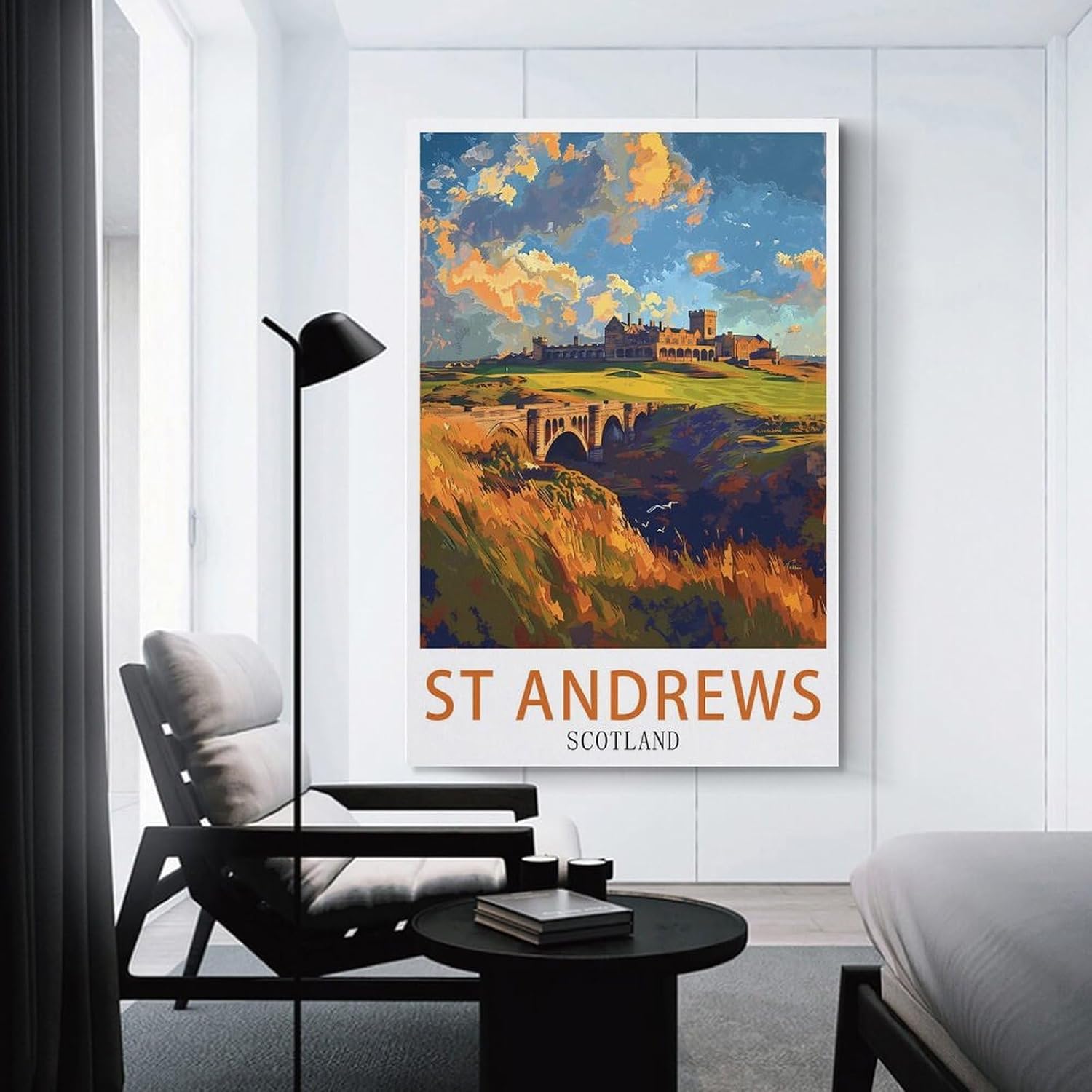 LNUYITR St Andrews Scotland Vintage Travel Posters 08x12inch(20x30cm) Canvas Art Posters And Wall Art Picture Prints Modern Home Bedroom Decor Posters, Unframe-style image 3
