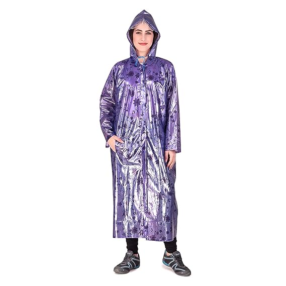 SYLAN Womens Stylish Comfortable Raincoat/Rain suit/Barsati/Overcoat 100% Waterproof for Bike/scotty