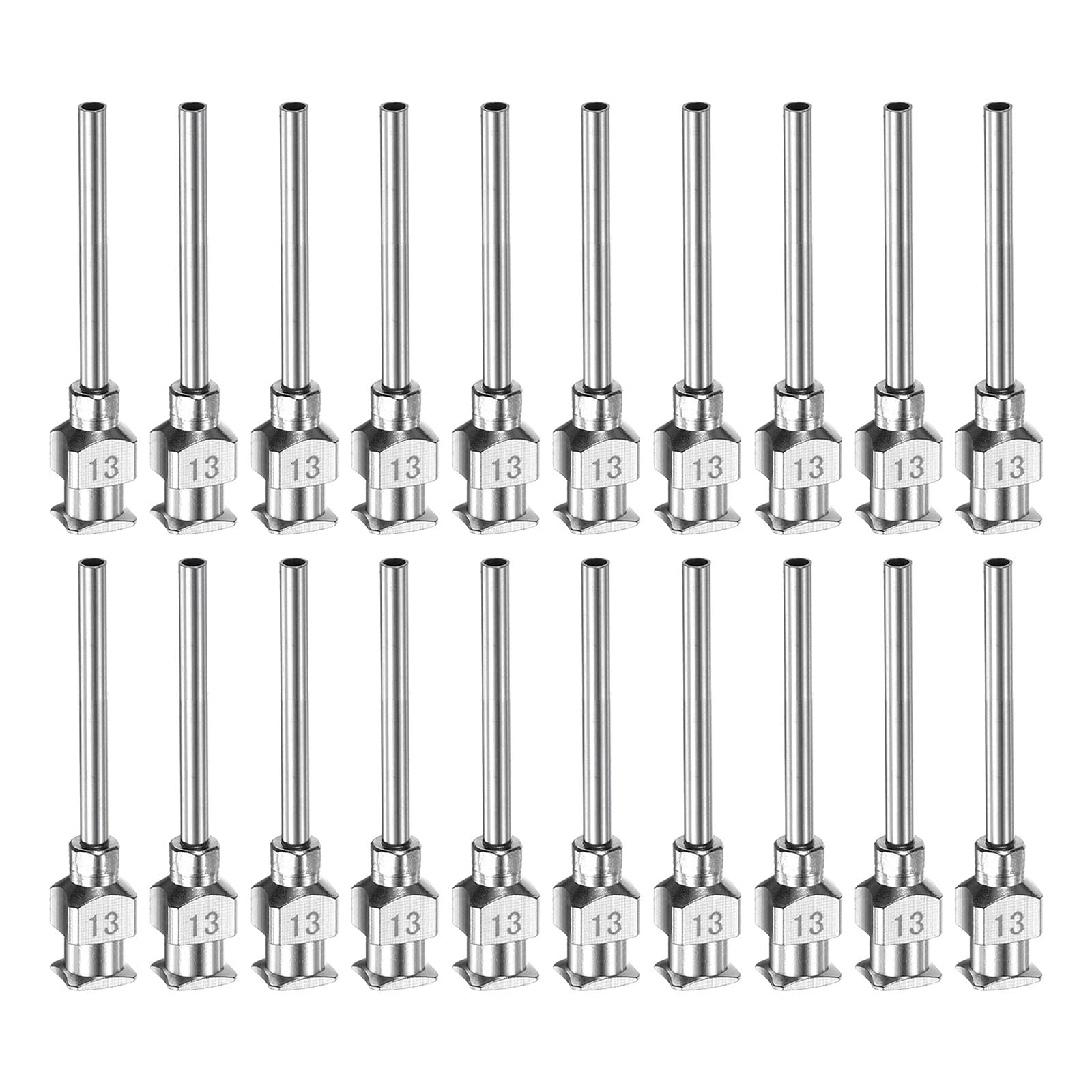 HARFINGTON 20pcs 18Gauge Stainless Steel Dispensing Needles, 1" All Metal Glue Needle Tube Blunt Tips Luer Lock for Thick Liquids, Ink, Glue, Lab Use — Amazon image 15