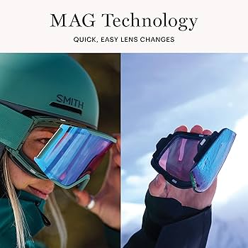 Amazon.com: SMITH Squad MAG Snow Goggles with ChromaPop Lens