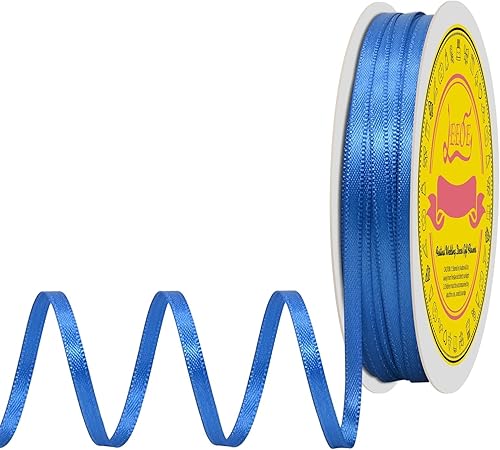 Miniatura 228 de Cinta de satén verde esmeralda de doble cara de 1-1/2 pulgadas x 50 yardas, cinta de poliéster verde esmeralda para envolver regalos, muy adecuada