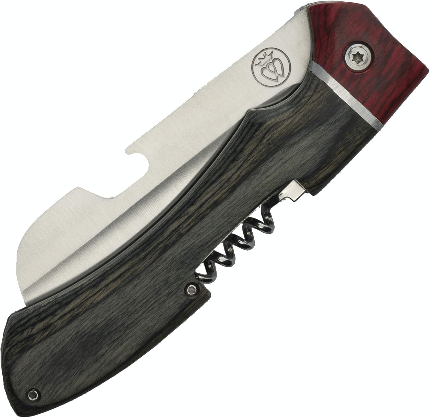 Prince of Scots Picnic Knife | Folding Knife | Premium Steel, Wine & Bottle Opener, Scalloped Edge Blade, Large Handle