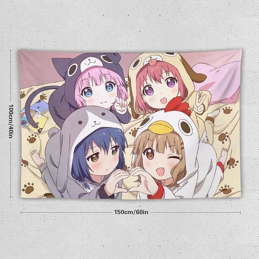 Amazon.co.jp: タペストリー かわいいキャラクター柄 ゆるゆり