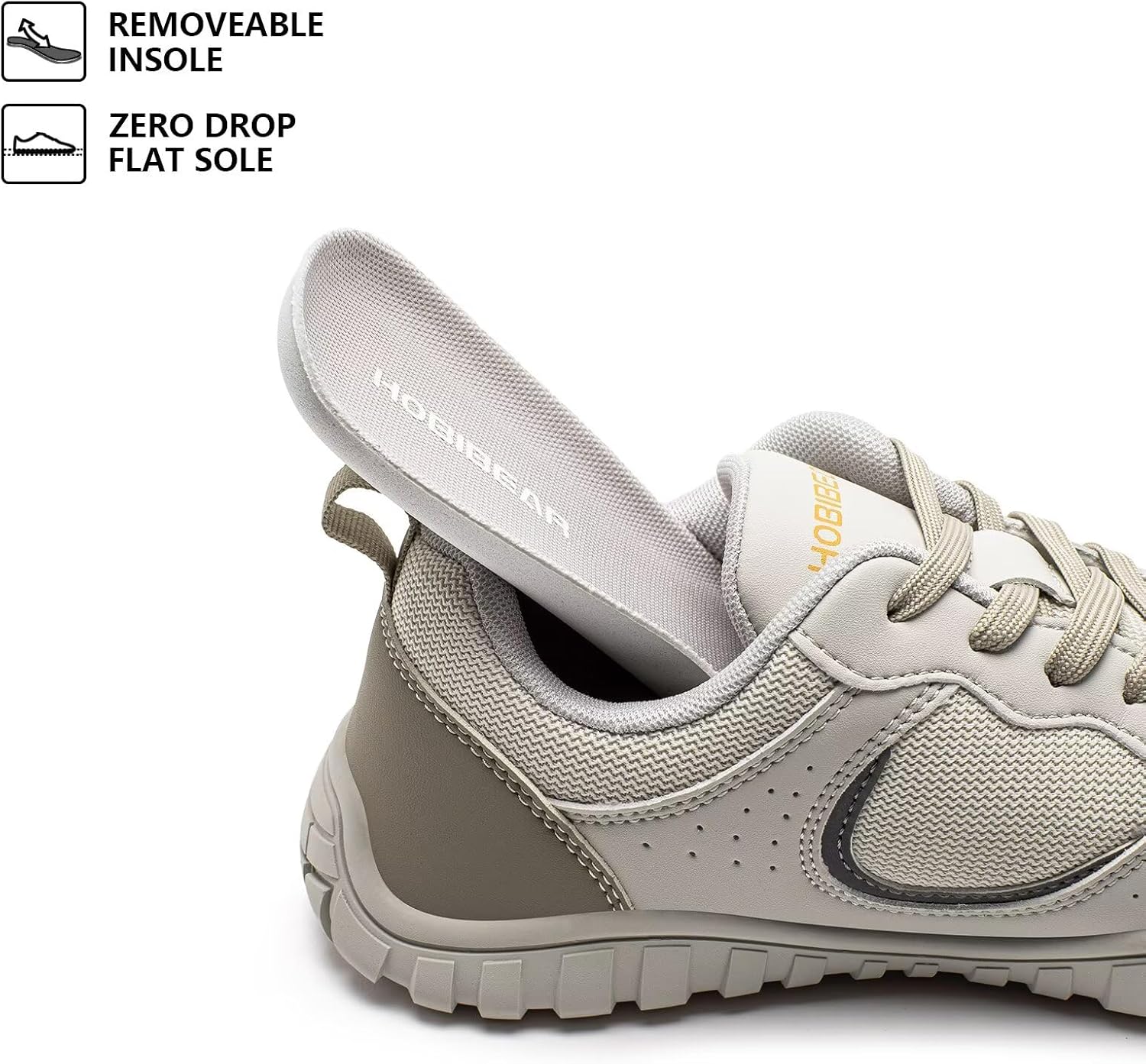 Size 40 HOBIBEAR Womens Barefoot Shoes | Wide Toe Box | Comfortable Outdoor Sneaker