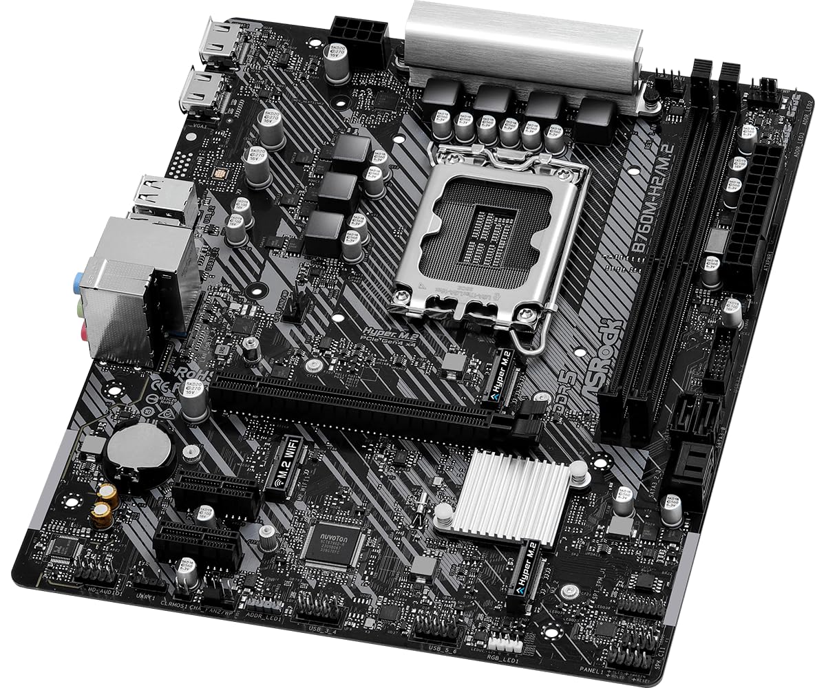 Amazon.com: Asrock B760M-H2/M.2, Intel B760, 1700, Micro ATX, 2