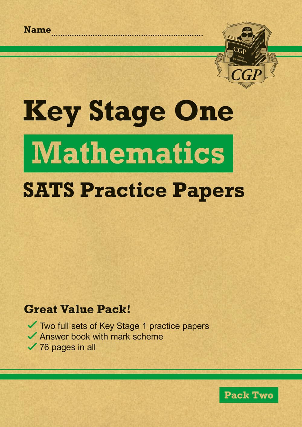 KS1 Maths SATS Practice Papers: Pack 2 (for end of year assessments) (CGP KS1 SATs Practice Papers)