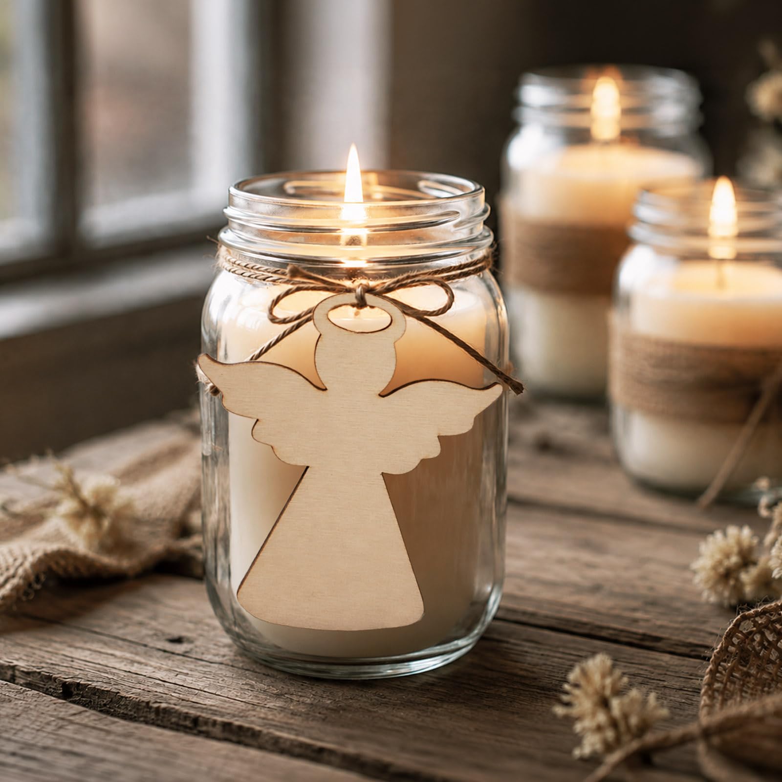 Amazon.com: 25pcs Unfinished Wooden Angel Christmas Tree