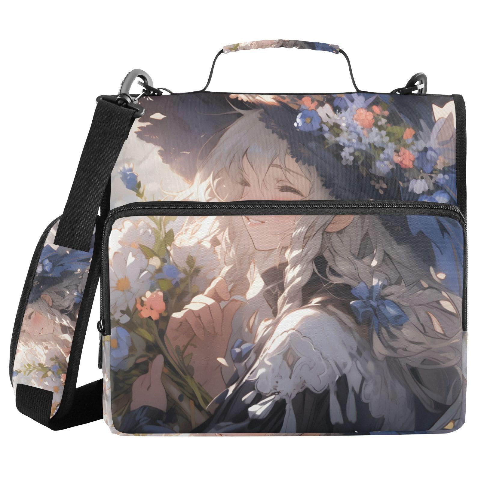 Amazon.com : KYZSXZ Anime Magical Girl Print Zipper Binder 3 Ring