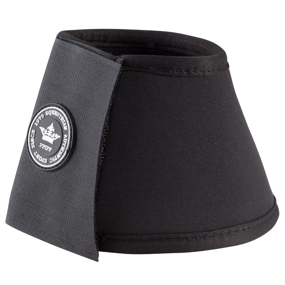 PFIFF 102998 - Campanas para Saltar con Velcro (Neopreno, 1 par), Color Negro