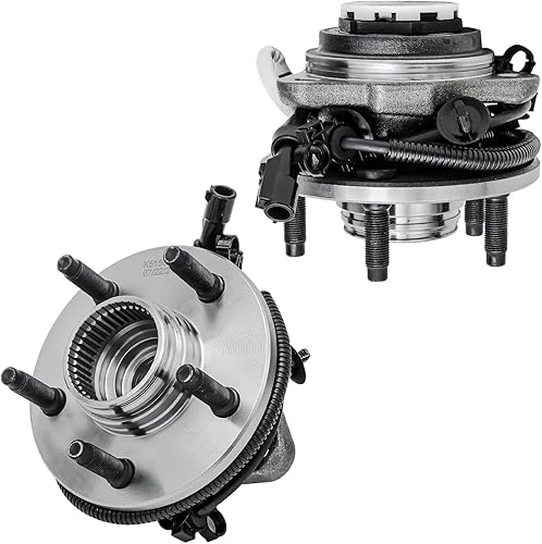 Miniatura 14 de Detroit Axle - Bujes de rodamiento de rueda delantera 4WD para Ford F-150 2015-2017 [6 orejetas; con ABS], Juego de 2 rodamientos de rueda y bujes