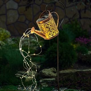 CUQOO Solar Watering Can Light for Garden & Outdoors – Watering Can Solar Lights Outdoor Garden | Solar Powered Garden Ornaments Outdoor | Perfect Solar Powered Garden Decoration Light (Warm White)