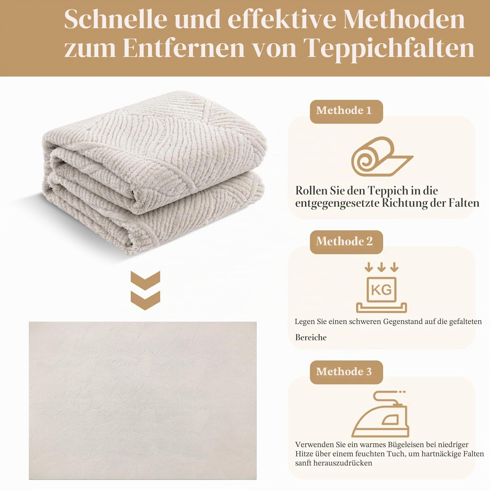 Enyhom Teppich Wohnzimmer Beige 200 x 300 cm Kurzflor Waschbarer Küchenteppich Moderner Wohnzimmerteppich Pflegeleicht Teppiche für Schlafzimmer Esszimmer