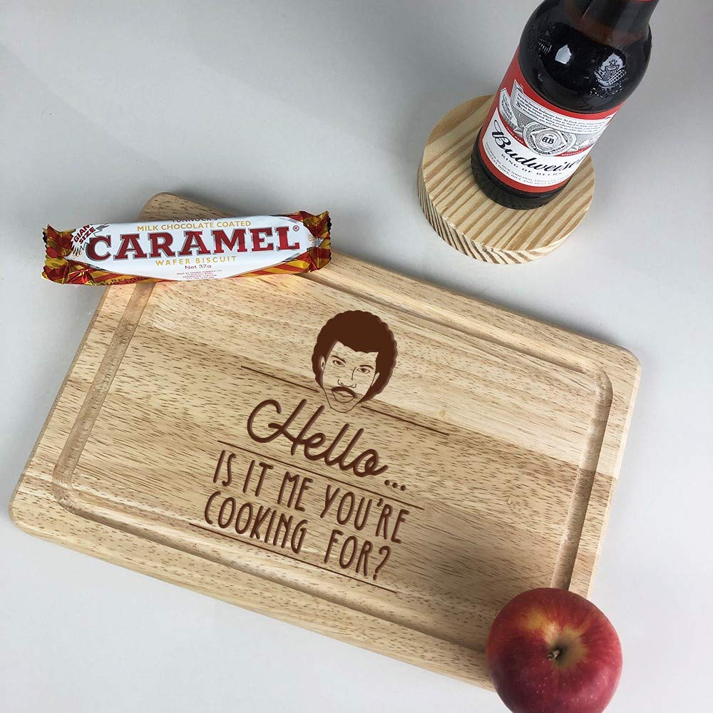 Tabla de cortar "Hola, es Me You're Cooking for?" - Divertido regalo de cumpleaños de Navidad para fanáticos de la música, cocina grabada regalo