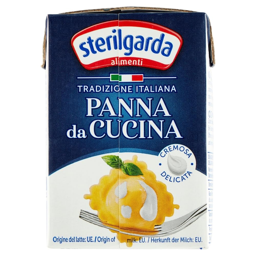 Sterilgarda Panna da Cucina, Italienische Kochsahne, 20 x 200 ml Packung, + Italian Gourmet polpa 400g