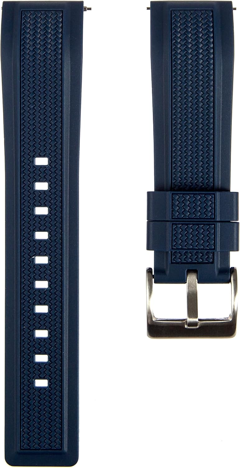 Stryke Premium Silicone Rubber Watch Bands- For Sports & Dive Watches- Quick-Release- 20mm, 22mm, For Men & Women-Compatible for Omega, Tudor, Blancpain, Rolex, Tag Heuer