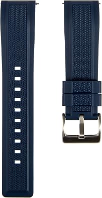 Stryke Premium Silicone Rubber Watch Bands- For Sports & Dive Watches- Quick-Release- 20mm, 22mm, For Men & Women-Compatible for Omega, Tudor, Blancpain, Rolex, Tag Heuer
