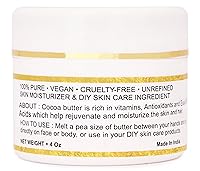 Vista 5 de Manteca de karité africana cruda orgánica 100% pura, natural y sin refinar Hidratante de piel para cara, cuerpo y cabello 1 LBS/450 GM