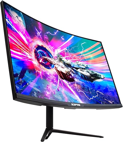 Sceptre - Monitor curvo para juegos QHD de 27 pulgadas, 2560 x 1440, hasta 165 Hz 144 Hz, 1ms, DisplayPort HDMI, altura ajustable, 1500R AMD
