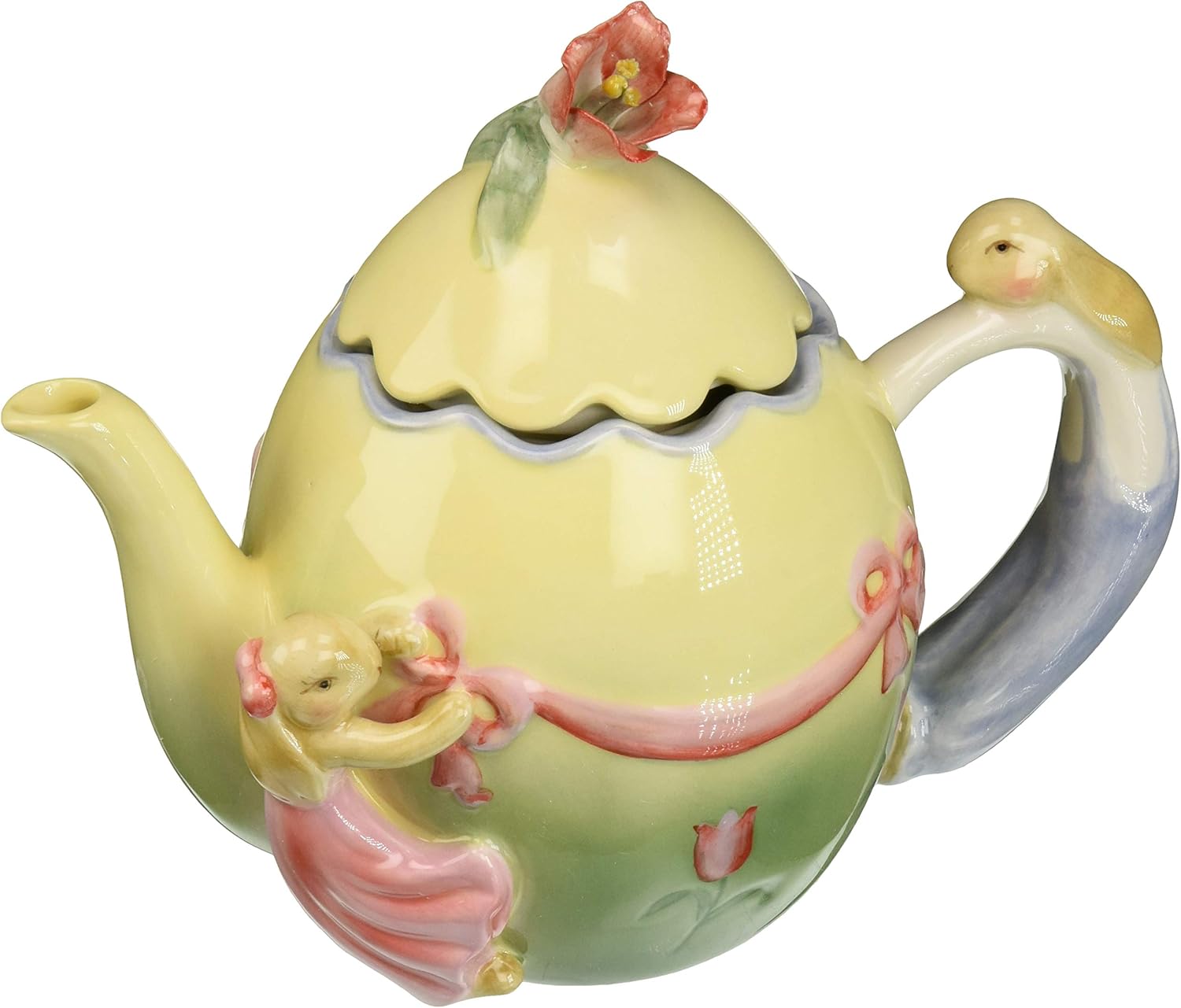 Appletree Design Barn Yard Bunny Teapot, 53/4Inch Unique Teapot Teapots