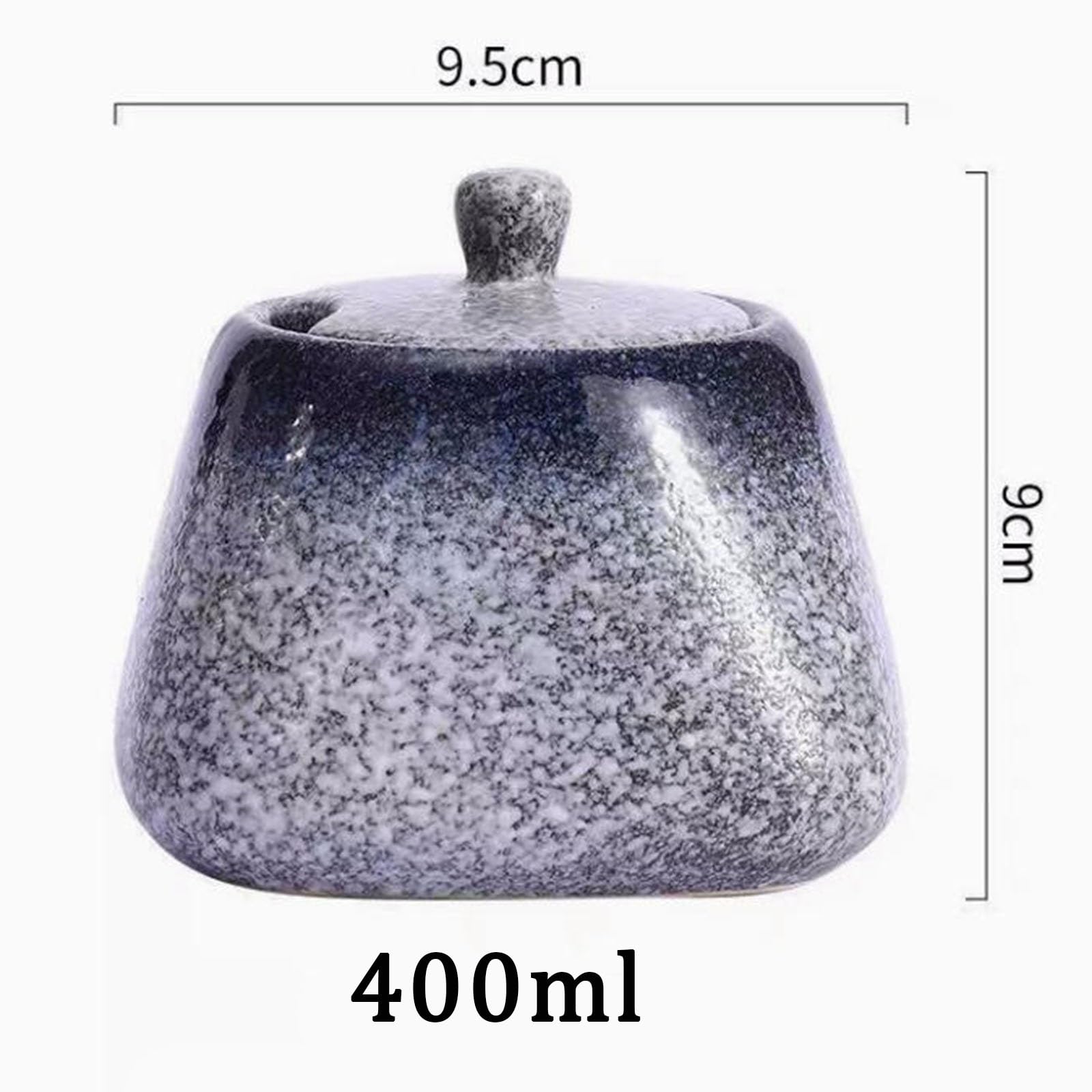 Sucrier avec couvercle et cuillère, récipient à sel, shaker à épices, sucrier