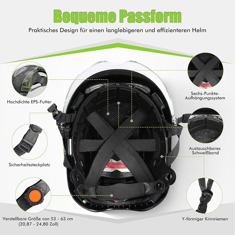 GREEN DEVIL X-Armor Védősisakok Aktív Hallásvédelemmel és Bluetooth Ipari Munkasisakok