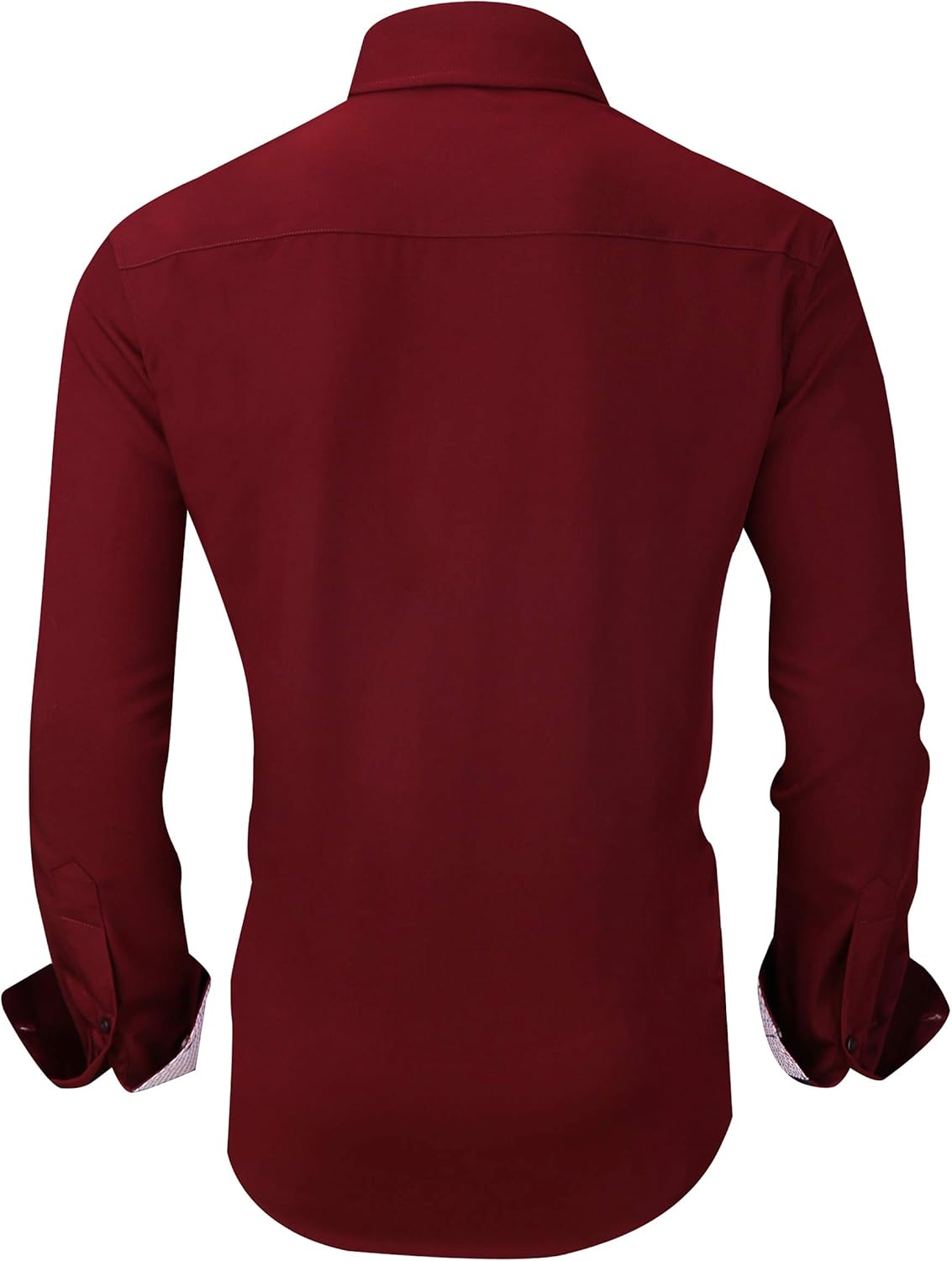 Alex Vando Mens Rayon Dress Shirts Wrinkle Free Regular Fit Stretch Button Down Shirt - Image 2